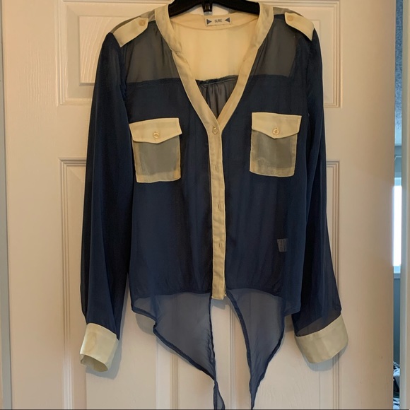 Colour block blouse - Picture 8 of 9